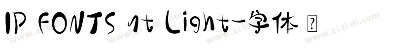 IP FONTS nt Light字体转换